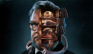 A screenshot of a promotional image for Guillermo del Toro&#039;s Cabinet of Curiosities on Netflix.