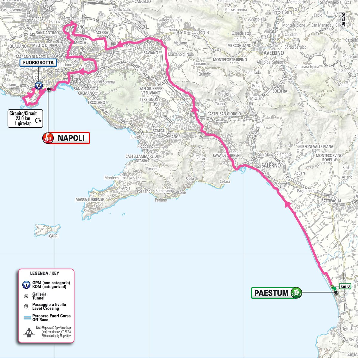 Giro d'Italia 2026 stage 6 map
