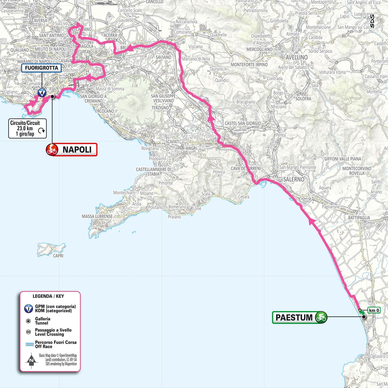Giro d'Italia 2026 stage 6 map