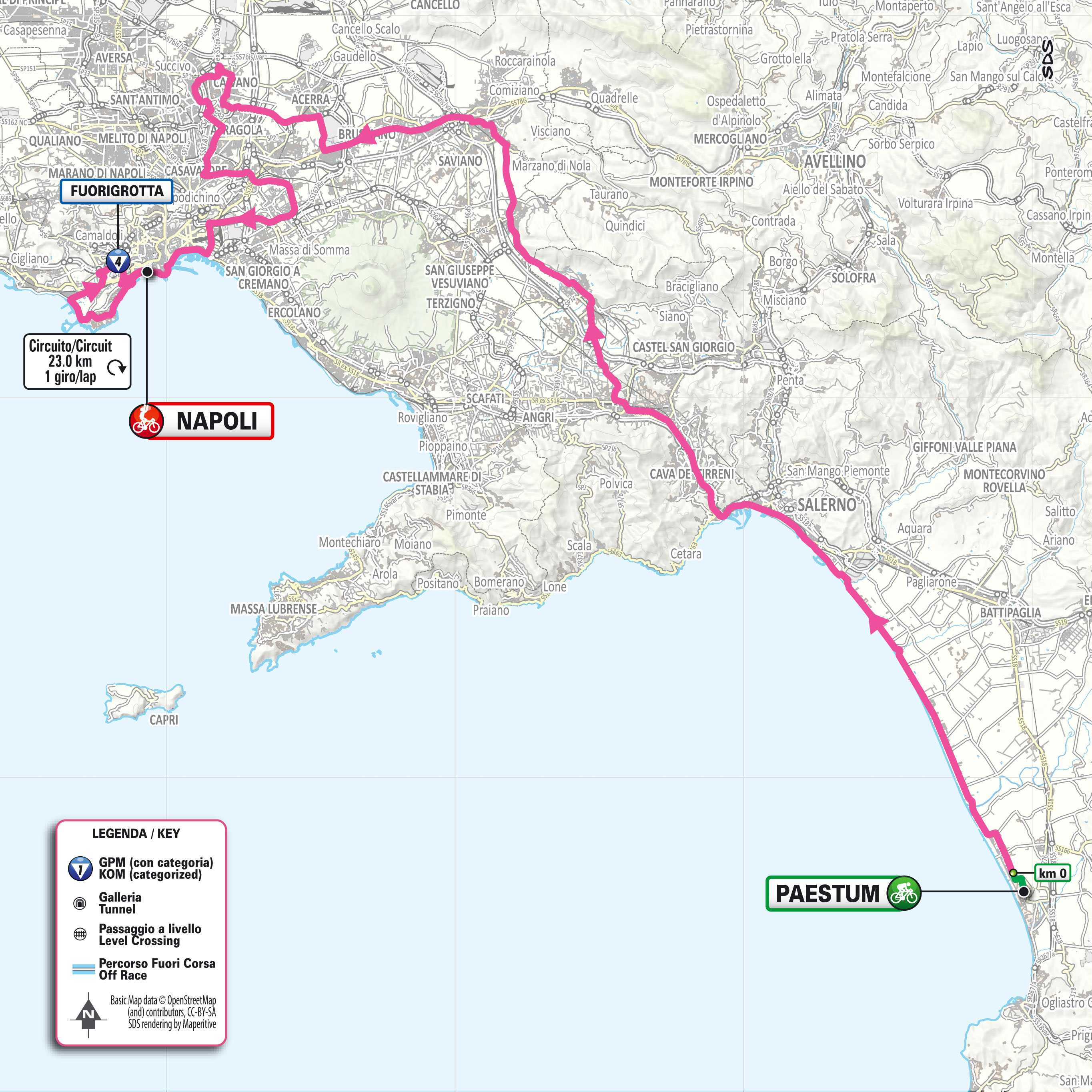 Giro d'Italia 2026 stage 6 map