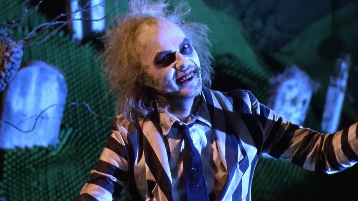 Michael Keaton as Betelgeuse in Beetlejuice