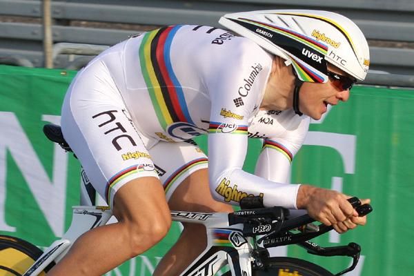 Bert Grabsch (Columbia-HTC) found the short distance did not suit him.