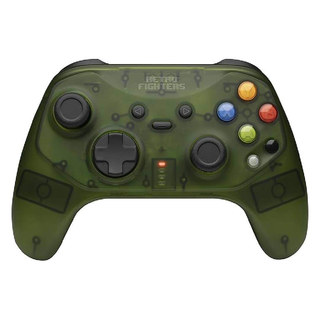 Retro Fighters Hunter OG Xbox controller with white backdrop.