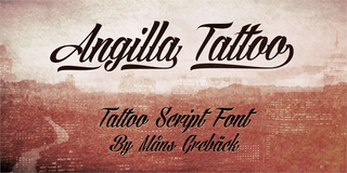 Best free fonts: Sample of Angilla