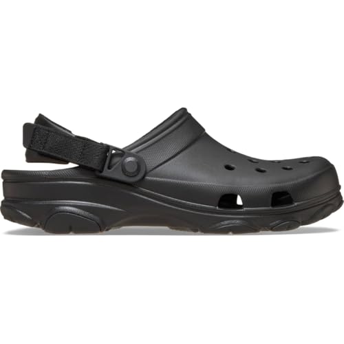 Crocs Unisex Adult All Terrain Clog, Black/black, Us M5w7
