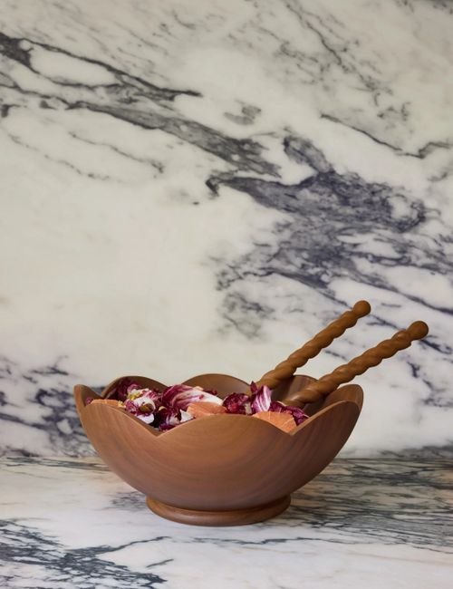 Scalloped Wood Bowl by Sarah Sherman Samuel