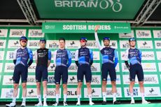 Israel - Premier Tech team sign on presentation at the Tour of Britain 2024