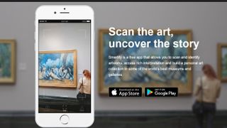 Smartify app scanning an artwork in a gallery