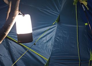 Coleman 360 Light and Sound Lantern lit