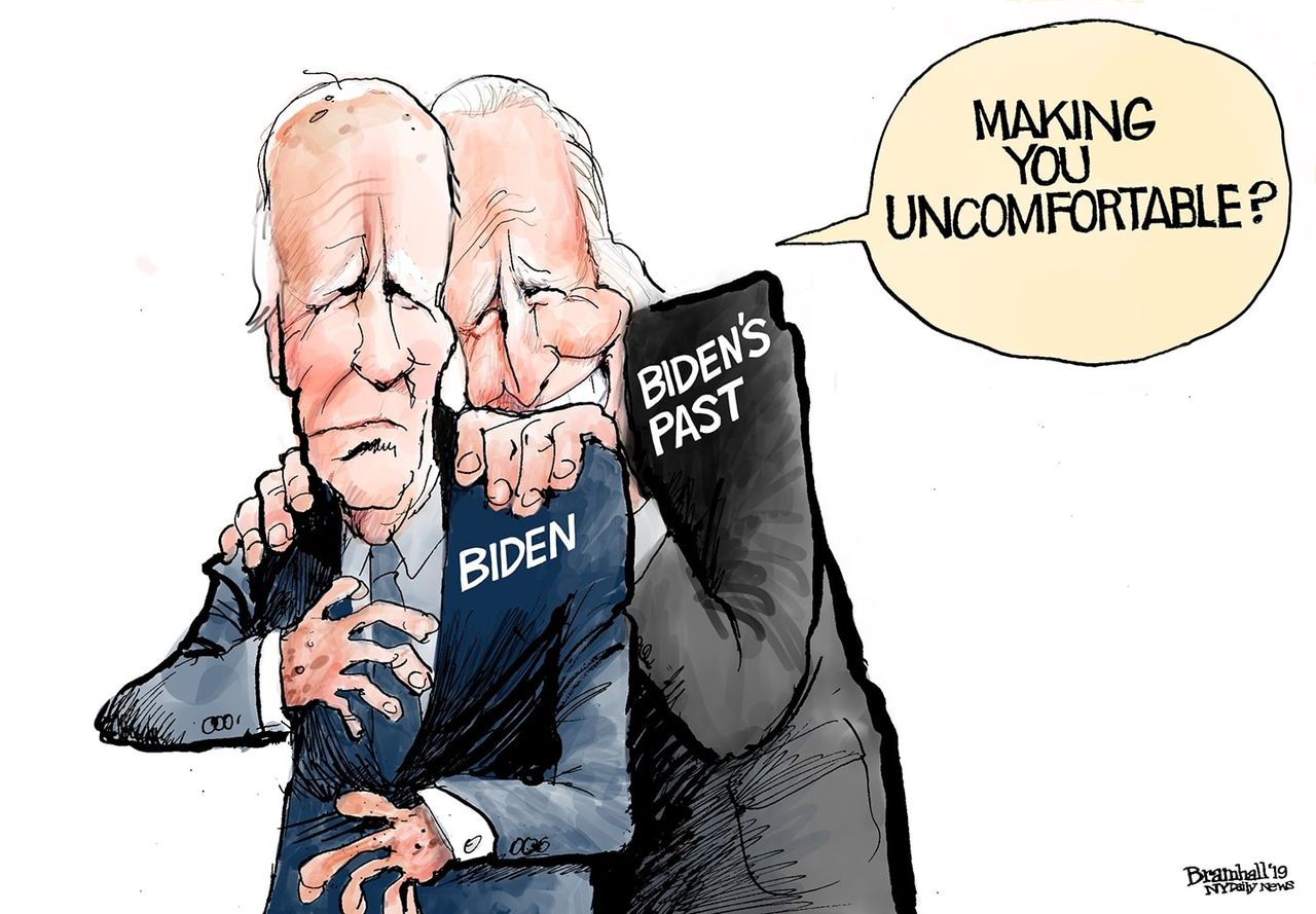 Political Cartoon U.S. Joe Biden #metoo misconduct allegations smelled hair hugs&amp;amp;nbsp;