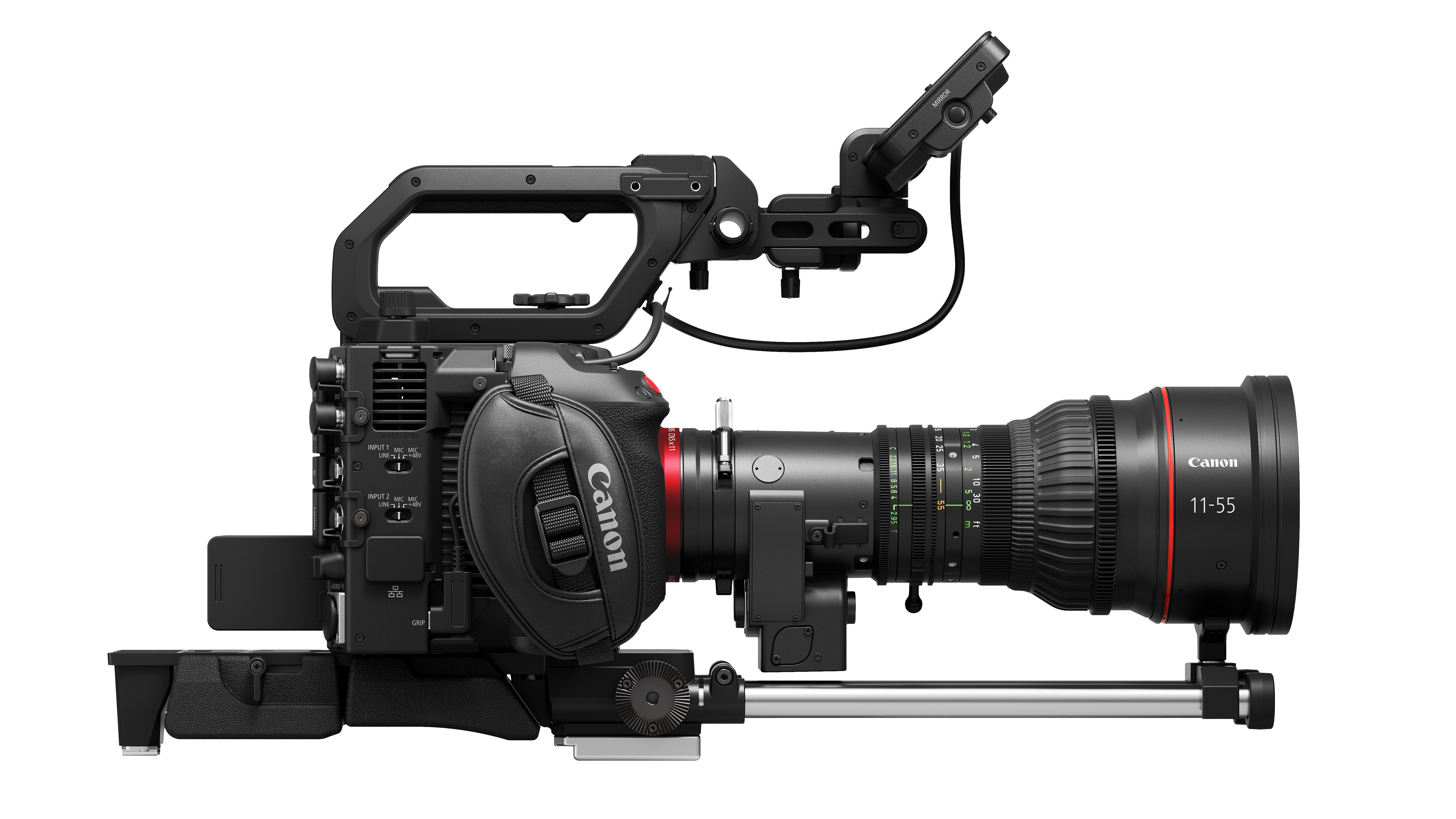 Canon CINE-SERVO 11-55mm T2.95-3.95 product shot on a white background