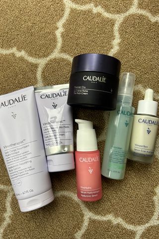 Line up of the best Caudalie beauty products