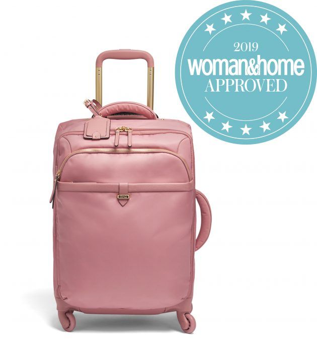 tripp soft pink suitcase