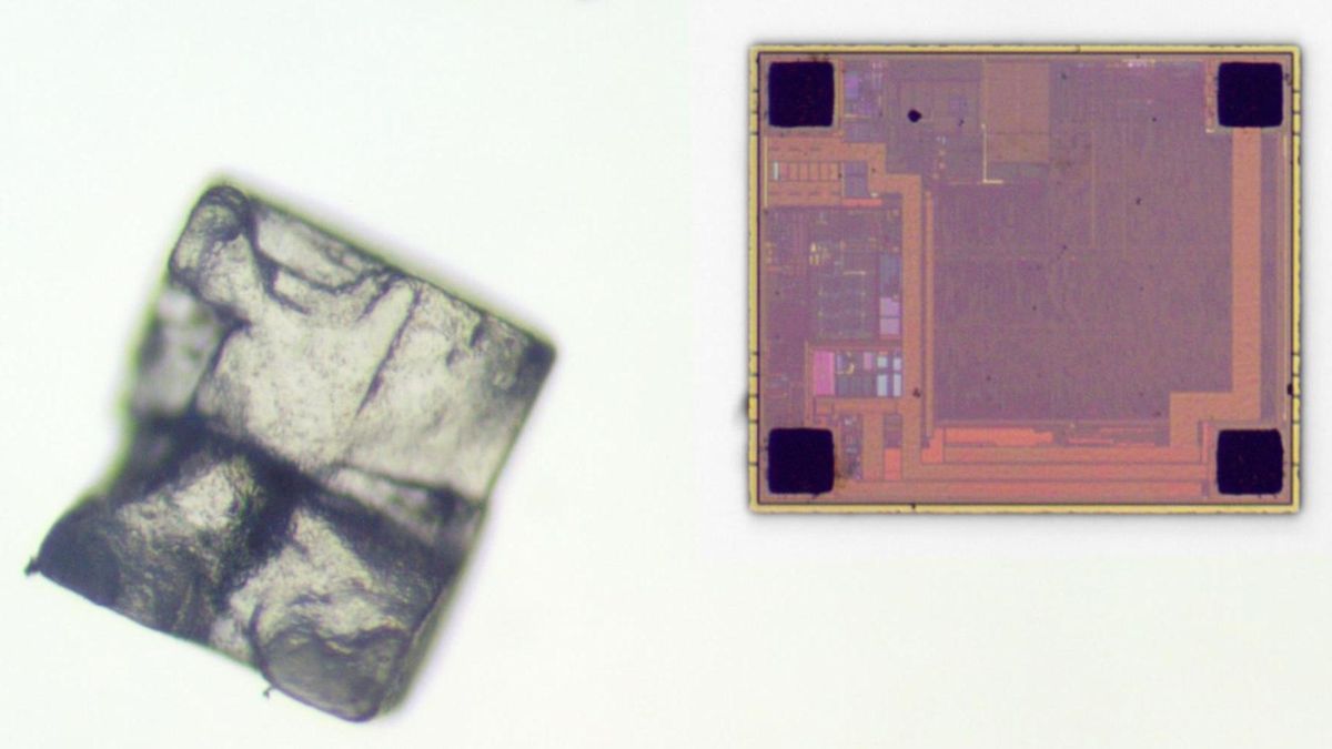Images of the electronic components of an NFC travel card