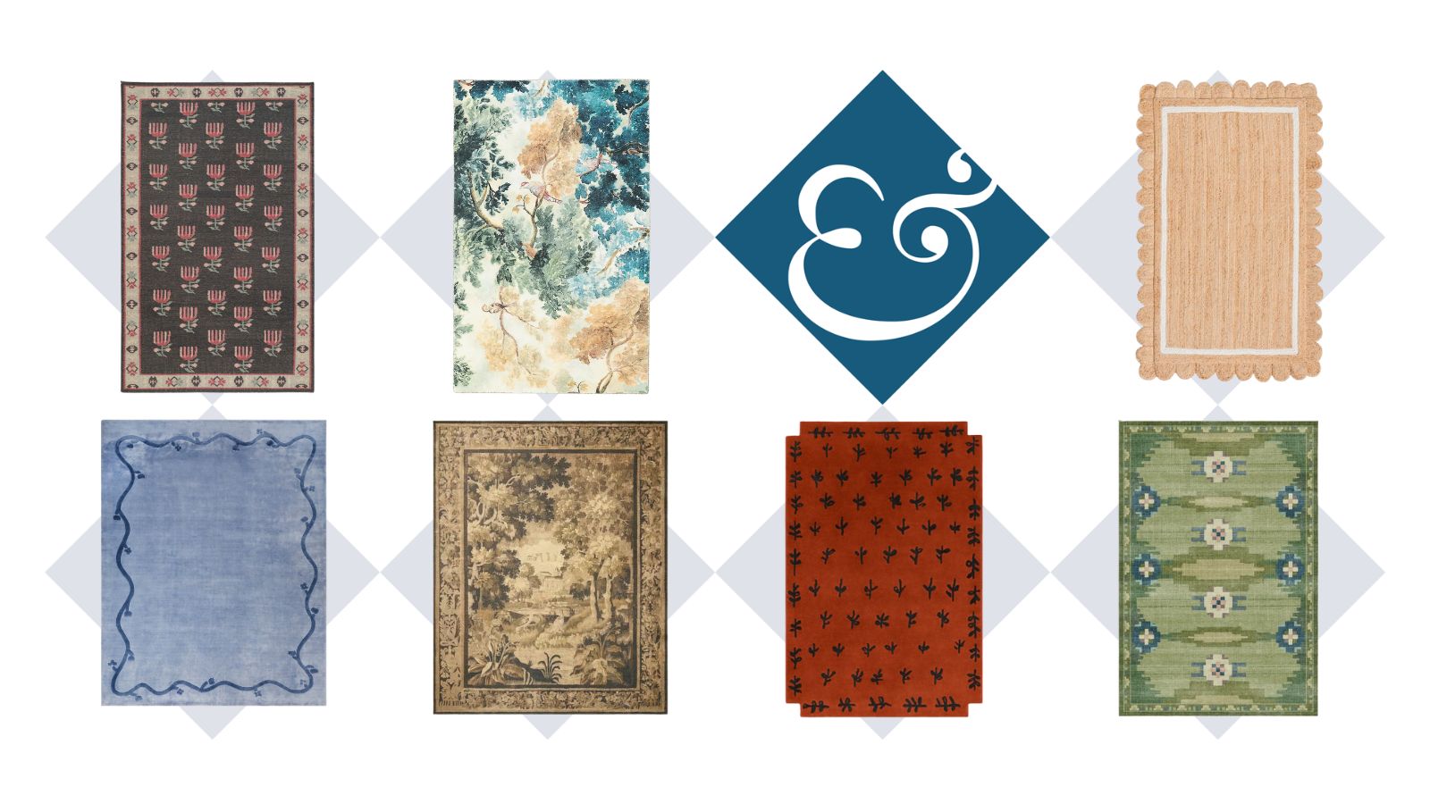 collage of rugs