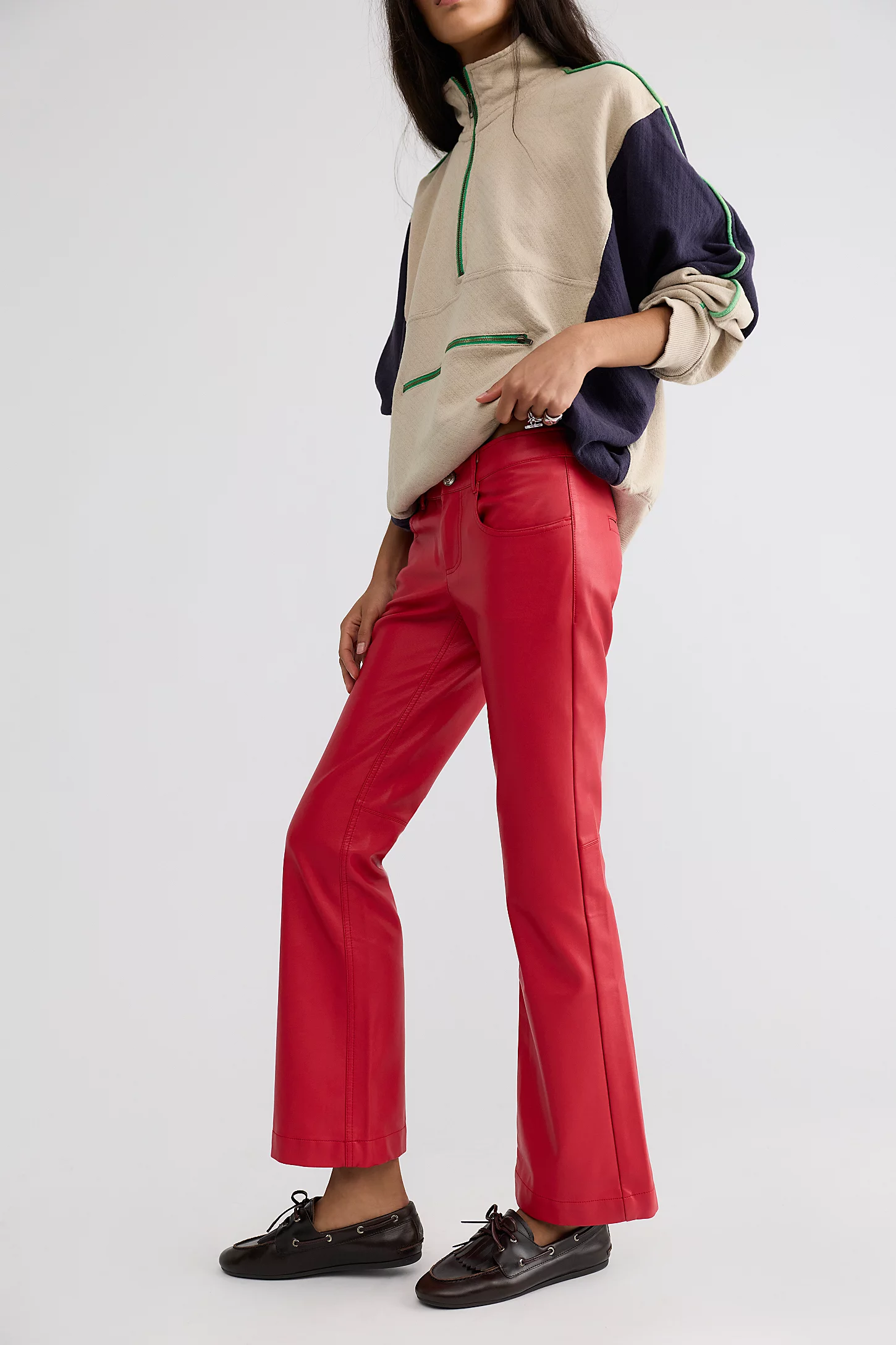 Free People Avery Vegan Leather Pants