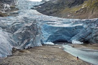 Another Swiss treat, the Trift Glacier is shown here in 2006.