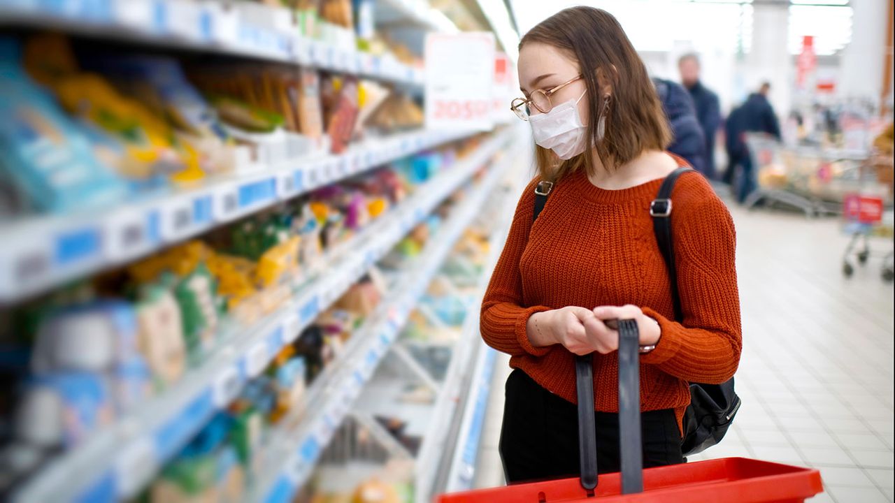 Woman in a supermarket