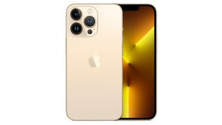 The iPhone 13 Pro in gold
