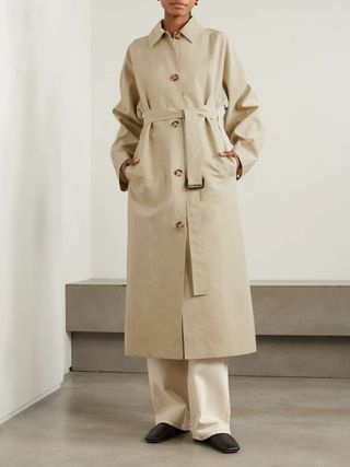 Organic Cotton and Silk-Blend Trench Coat