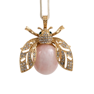 Joanna Buchanan Sparkle Bee Rose Quartz Ornament