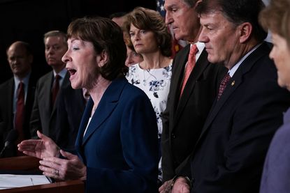 Senators hold conference on immigration reform.