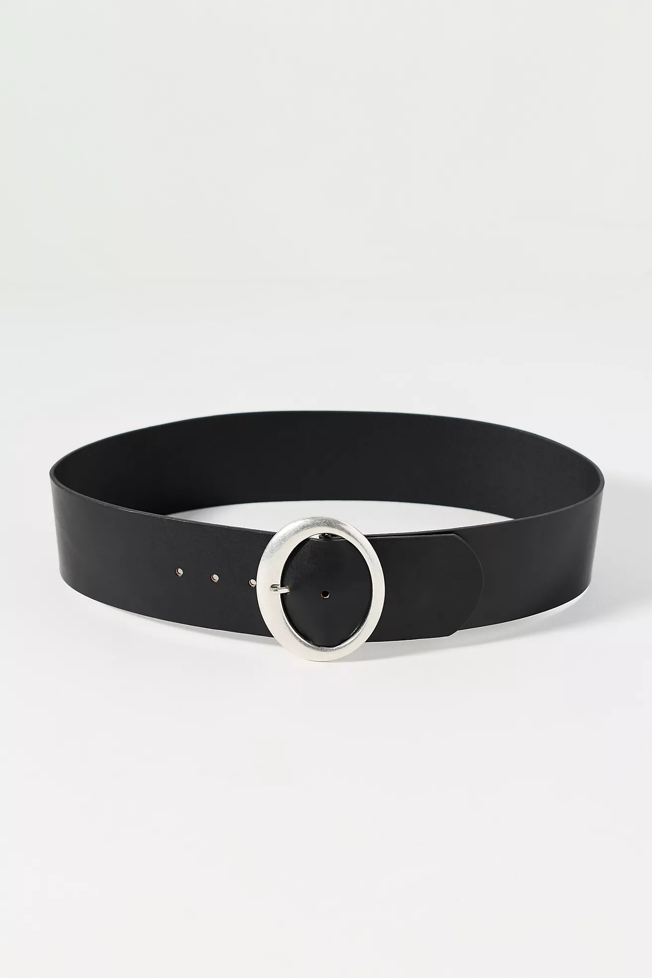 Wide Oval Buckle Belt