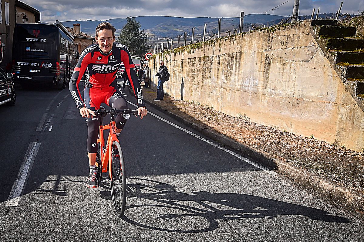 Marcus Burghardt (BMC) having some fun pre-stage