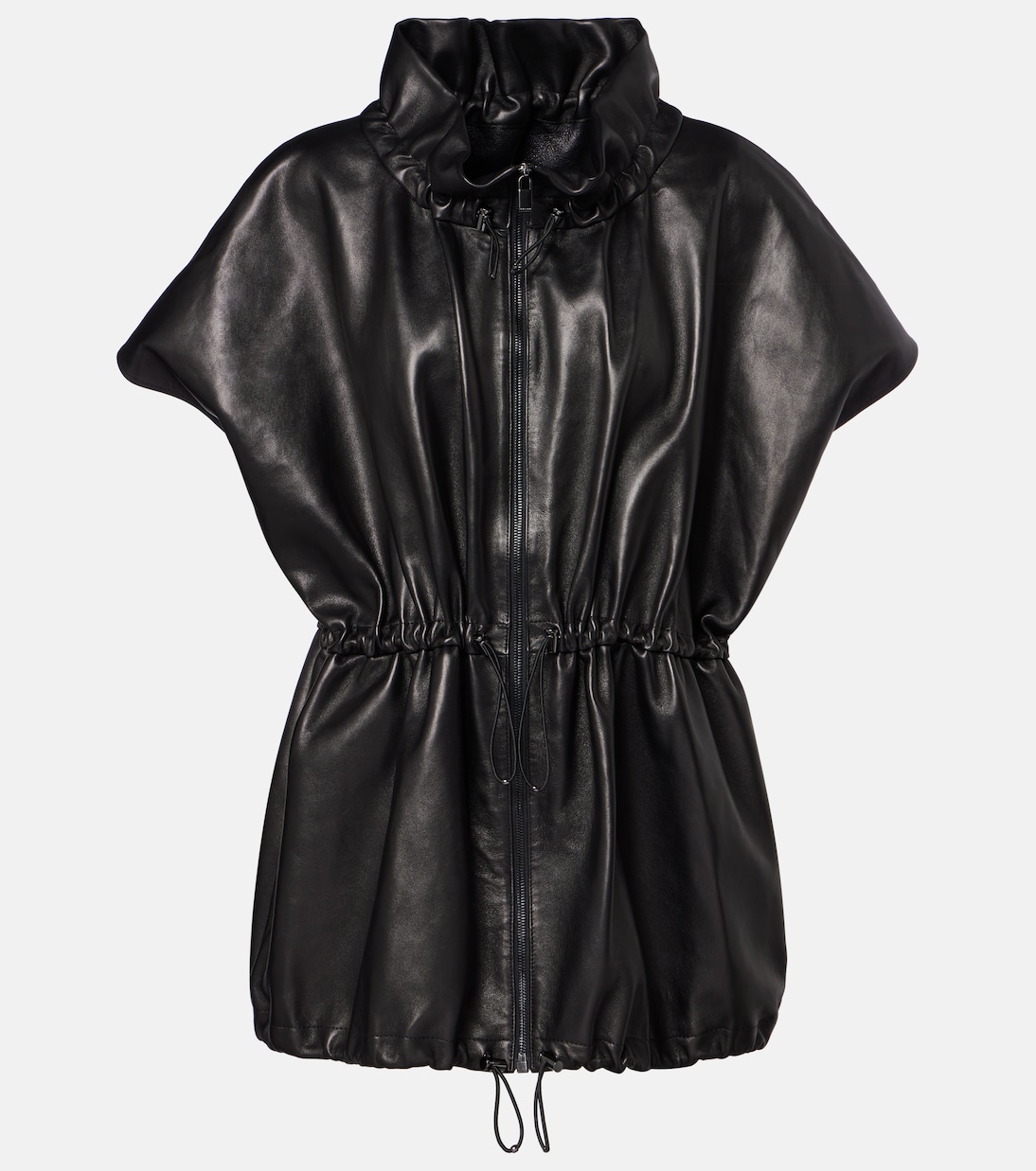 Peplum Leather Jacket