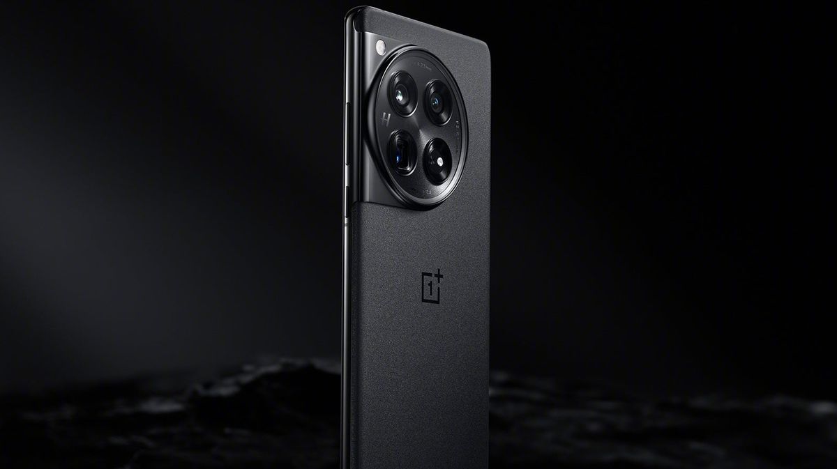 The OnePlus 12 in black