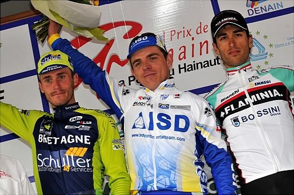 Florian Vachon (Bretagne Schuller), Denis Flahaut (ISD) and Enrico Rossi (Ceramica Flaminia)