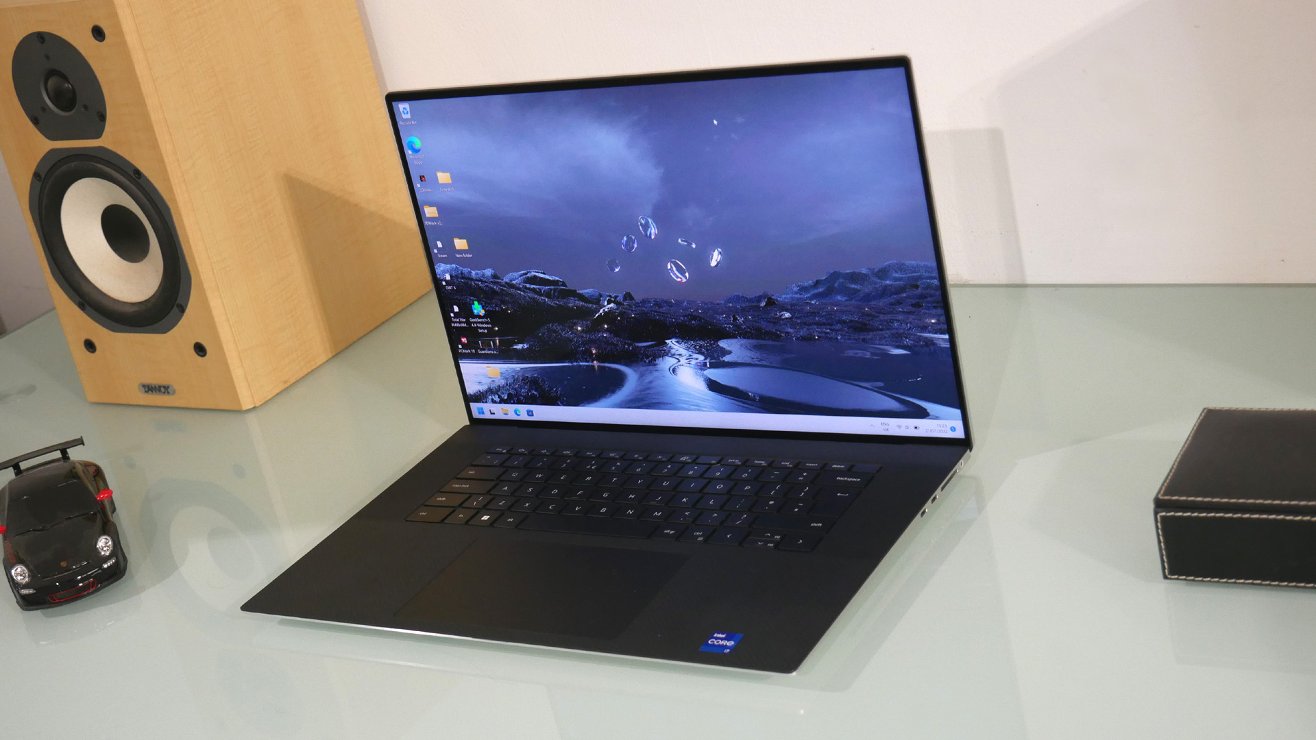 A Dell XPS 17 (2022) on a table