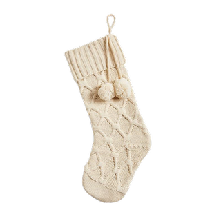 John Lewis cream knitted stocking