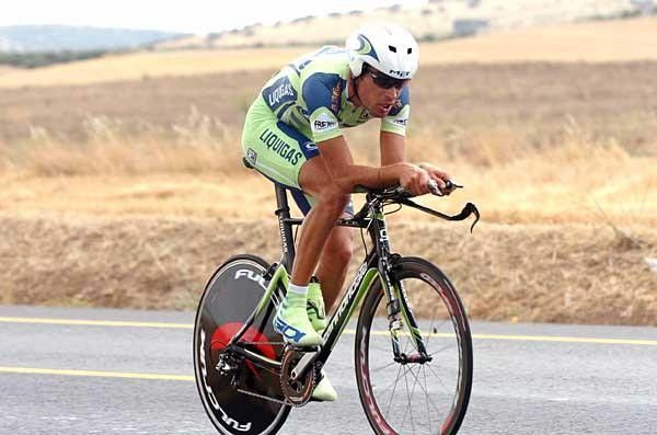 Manuel Quinziato (Liquigas) posted a solid third fastest time.