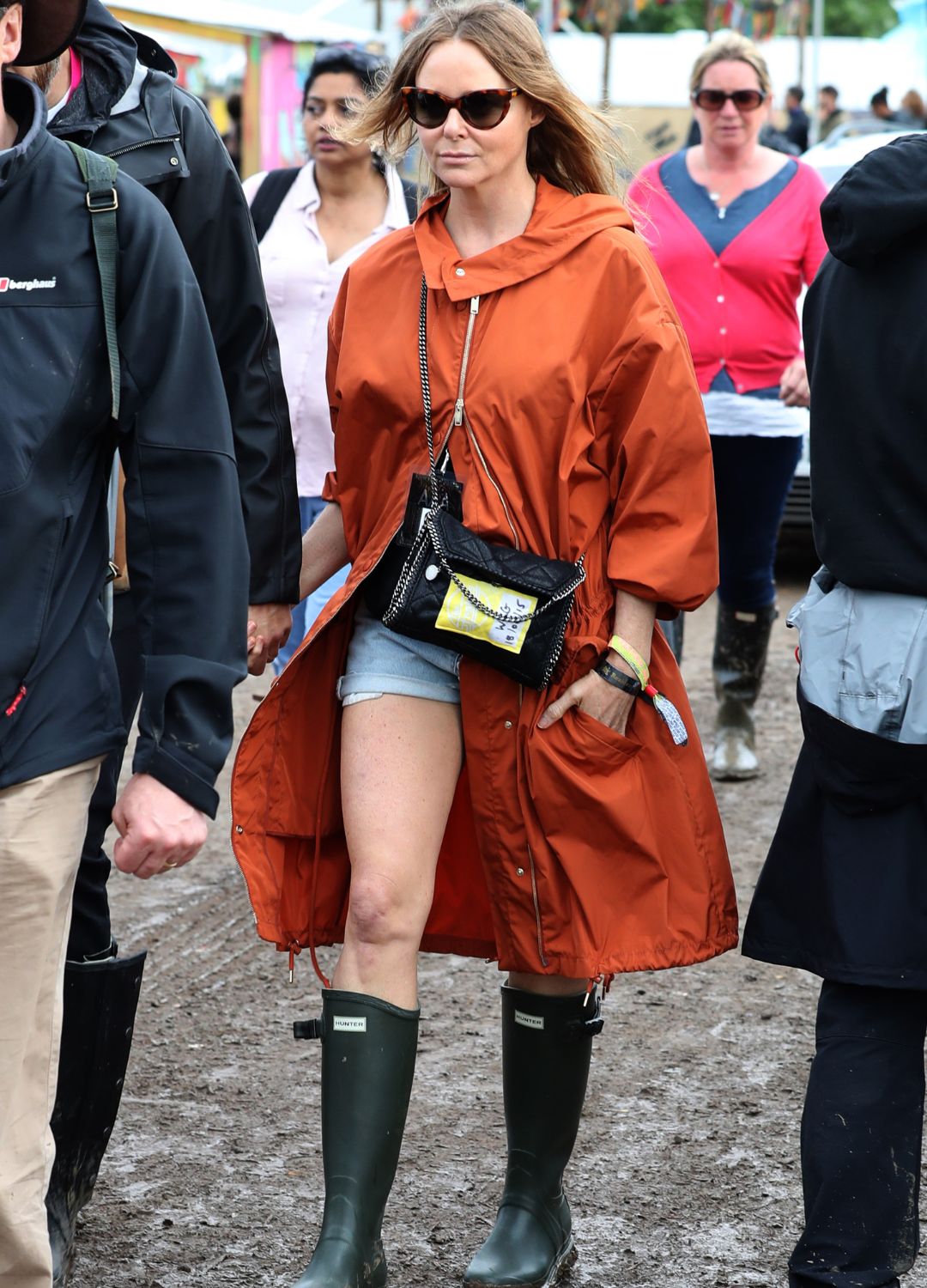 Stella McCartney attends the Glastonbury Festival at Worthy Farm, Pilton on June 25, 2016 in Glastonbury, England.