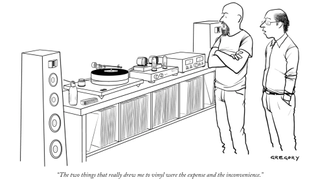 The New Yorker cartoon about vinyl and turntables