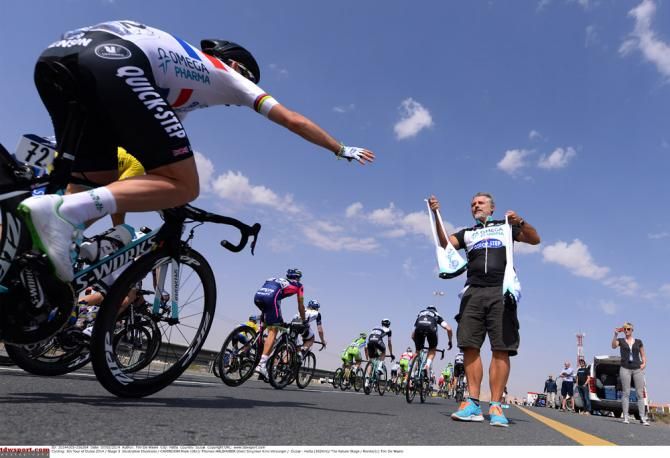 It's lunch time for British champion Mark Cavendish (Omega Pharma-QuickStep)
