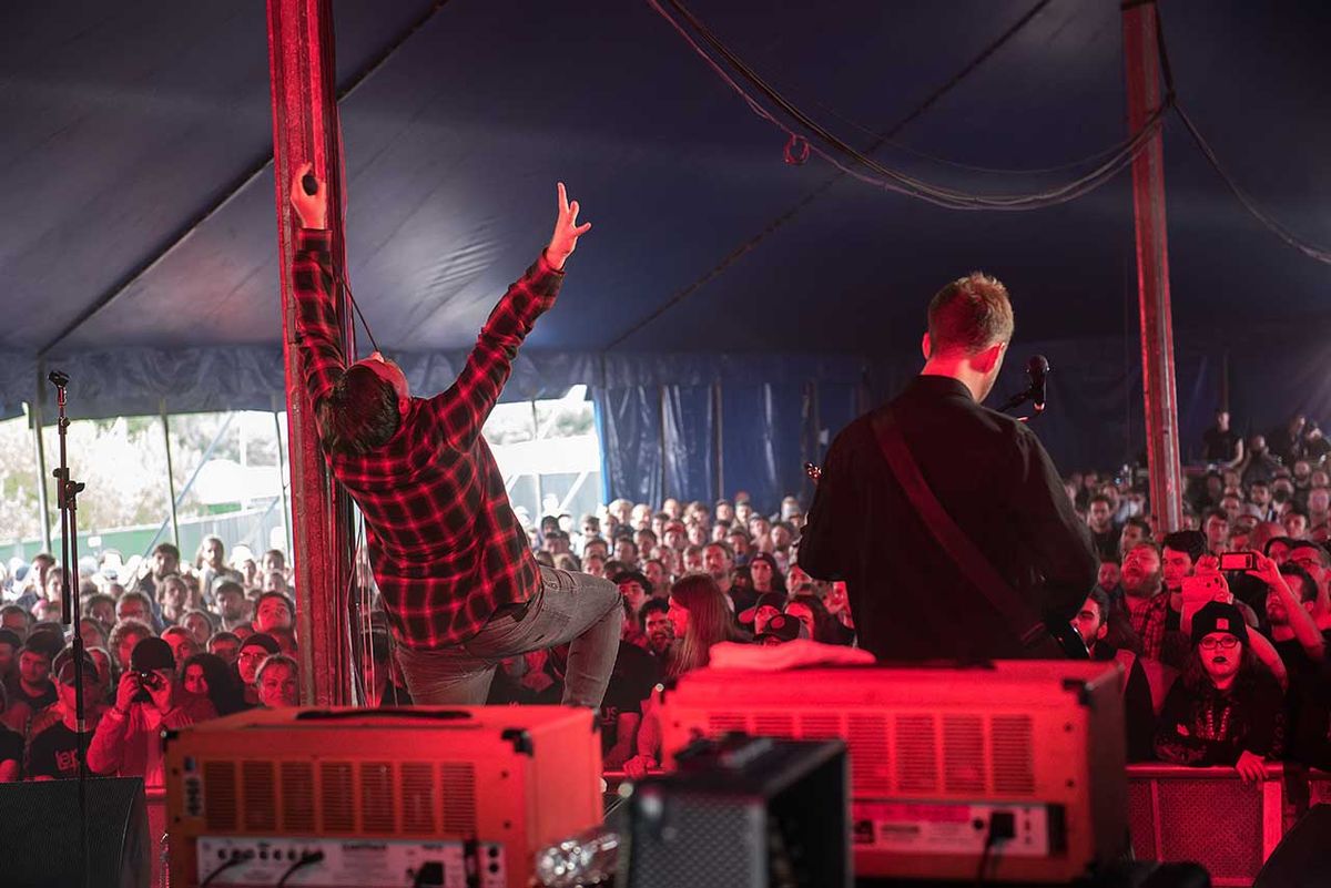 Black Peaks performing live