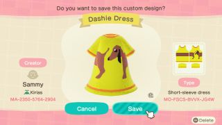 Nintendo Animal Crossing fashion designs
