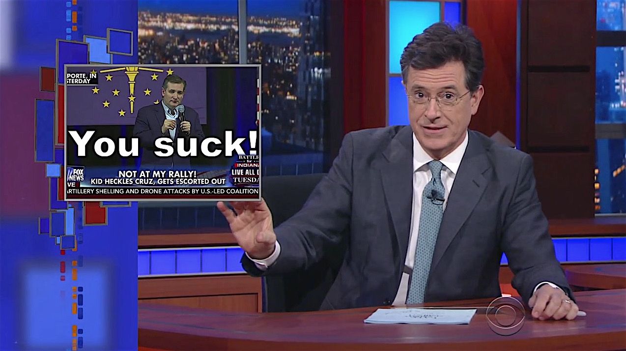 Stephen Colbert doesn&amp;#039;t like Ted Cruz&amp;#039;s chances in Indiana