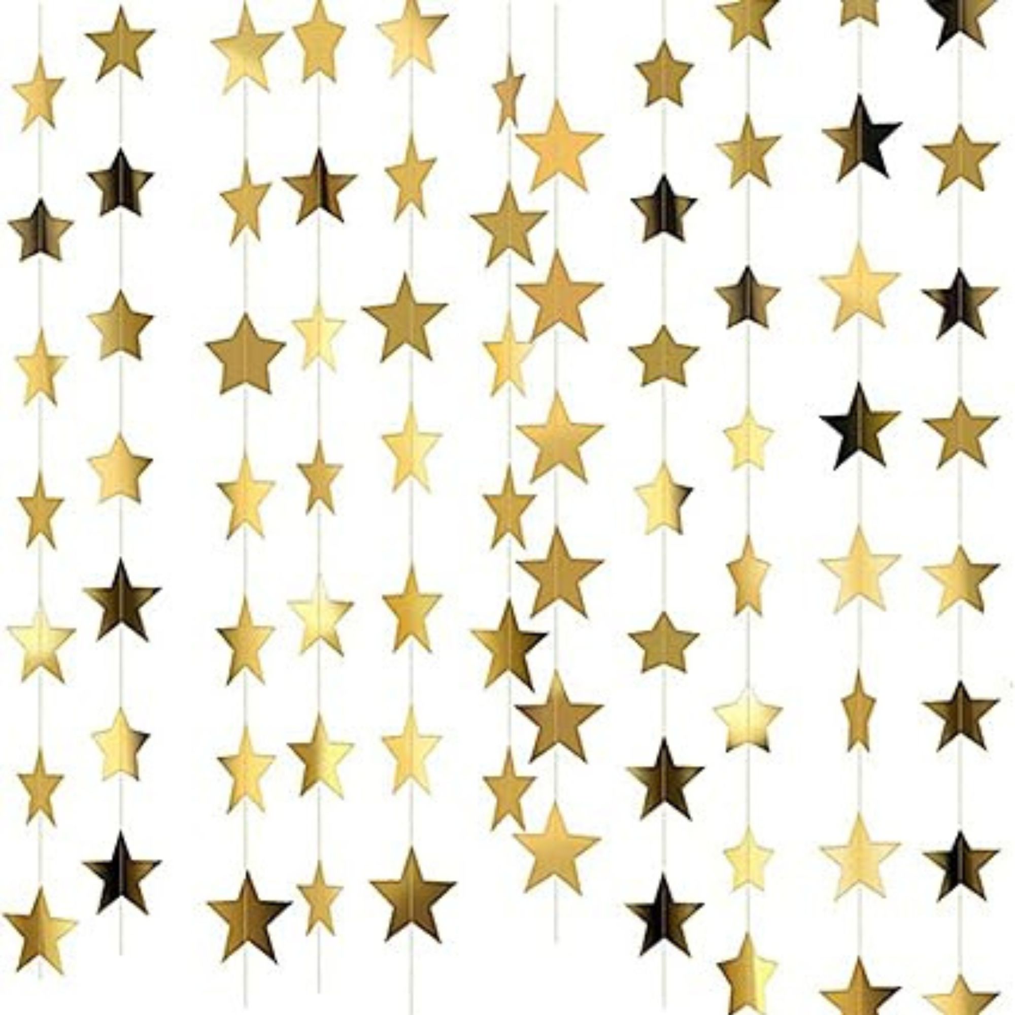 hanging gold stars