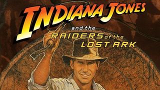 Key art for Indiana Jones and the Raiders of the Lost Ark featuring Harrison Ford as Indy