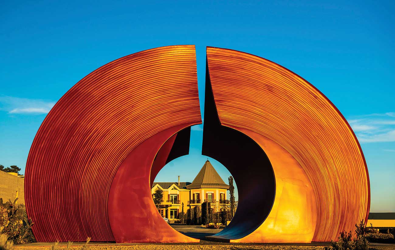 Turkish sculptor Se&amp;ccedil;kin Pirim&amp;rsquo;s Gate of Heaven, marking the entrance to the Porta Caeli estate in Eceabat