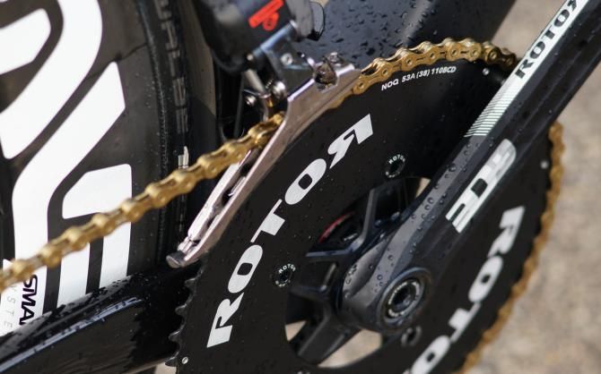 Rotor rings and cranks on Edvald Boasson Hagen's Cerv&eacute;lo S5
