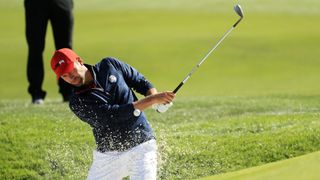 Webb Simpson competing in the Ryder Cup