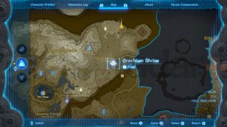 Zelda Tears of the Kingdom orochium shrine map location