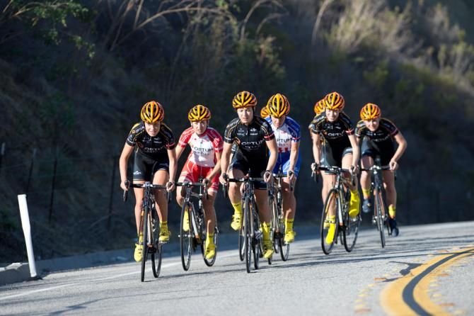 The team crests the last summit of a long day of training.