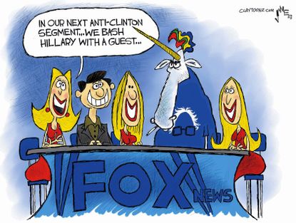 Political cartoon U.S. Hillary Clinton Fox News