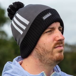 adidas Pom 3 Stripe Golf Beanie