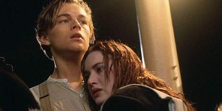 Leonardo DiCaprio and Kate Winslet as Jack and Rose in Titanic